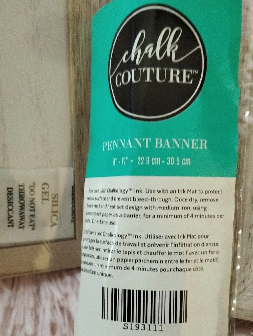 3 Chalk Couture White Mainstay Frames Aand 1 Pennant Banner